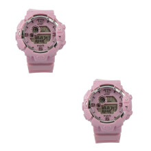 2St Digitale Kinderhorloge Outdoor Multifunctioneel Waterdicht Violet