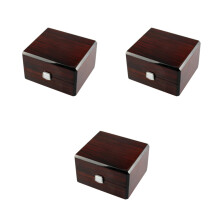 3St Unisex Horlogekistje Met Afneembare Kussens En Aluminium Slot