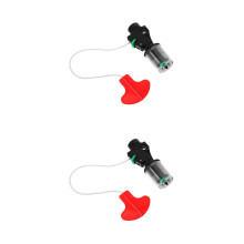 2St Automatische Opblaasventiel Accessoire Zwarte Lichtgewicht Plastic