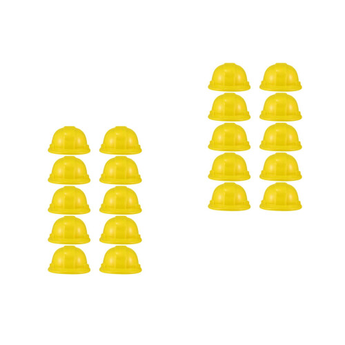 20 Stuks Bouwmutsen Kinderen Plastic Bouwhelm Speelgoed