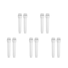 10St Realistische ABS Microfoon Prop Wit Speelgoed Voor Kinderen