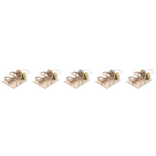 5Sets DIY Marmer Loop Lichtbruin Cognitief Speelgoed