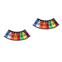 16St Neon Glow Schmink Set Multikleuren Plastic Decoratie Make-Up