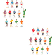 2Sets Mini Figurenset Met Diverse Kleuren, Duurzame Desktop Decoratie