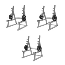 3Sets Miniatuur Halter Model Zwart Voor Poppenhuis Fitness Decor