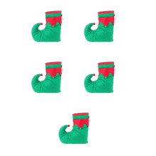 5St Kerstschoenen Clown Met Rinkelende Belletjes Feest