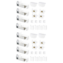 2Sets Wit Kunststof Jaloezie Montage Accessoires Kit Voor Thuisgebruik