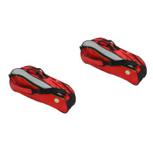 2St Multifunctionele Nylon Badminton Tas Donkerrood Voor Sport