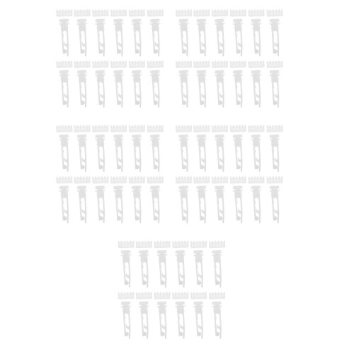 60Sets Universal Fit Vertical Blind Stem Repair Kit White Plastic Tabs