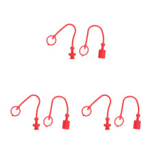 3Sets Rood Rubber Beschermkap Voor Hydraulische Snelkoppelingen