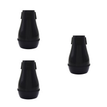 3St Zwarte Plastic Dempers Voor Tenor Trombone, Licht En Duurzaam