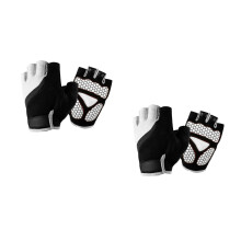 2Paren Outdoor Sport Vingerloze Handschoenen Wit Ademend Antislip