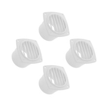 4St Witte Lamellen Ventilatiekap ABS Voor Boot En Camper Vervanging
