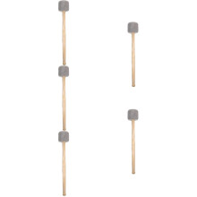 5St Praktijk Drumstok Van Hout En Schuim Met Comfortabele Grip Grijs