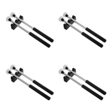 4St Zwarte Drum Mallets Van En Rubber Voor Tonguedrum En Zangkom