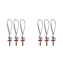 6St Koffiekleur Kruis Hanger Auto Decor Retro Stijl