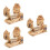3St Pennenhouder Zeilbootvorm Khaki Voor Decor 1