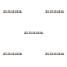 5St Duurzaam Plastic Mini Treinspoor Model Voor Zandtafel En Decor