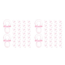 100St Roze Plastic Fopspenen Voor Baby Shower Feest Decoratie En