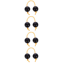 4St Kindermuziek Ei Shakers Plastic Percussie Speelgoed Zwart