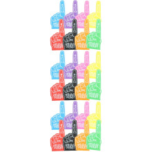 24St Kleurrijke Eva Foam Fingers Party Speelgoed Voor