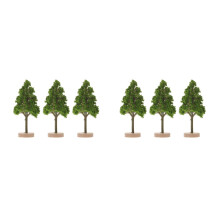 6St Kleine Kunstbomen Groen Voor Modelbouw Plastic Hout Decor