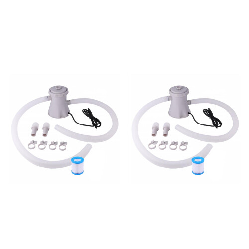 2Sets Zwembad Waterpomp Filter Circulatie Plastic