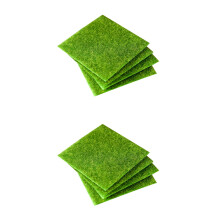 4St Miniatuur Groen Kunstgras Van PVC Voor Tafeldecoratie En Mini Tuin
