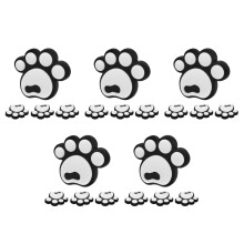 20St Wit Siliconen Ski Antislip Stickers Dieren Pootjes Bescherming