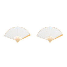 2St Chinese Vouwwaaier Van Bamboe En Papier Voor Decoratie En