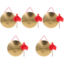 5St Gouden Chinese Gong Met Hamer Voor Feesten En Evenementen