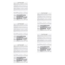 Praktische Zwarte PVC Stickers Voor Piano En Keyboard