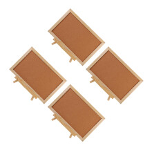 4St Muurbord Chocolade Met Frame Voor Memo's En Foto's