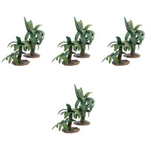 8St Miniatuur Boom Model Groen Plastic Voor Zandtafel En Vogelhuisje