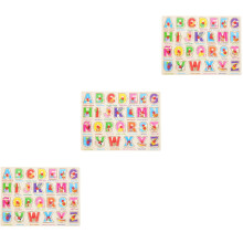 3Sets Spaanse Taalpuzzel Voor Peuters En Leer Speelgoed