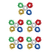 Feestelijke Tinsel Voor Verjaardag En Kerstmis