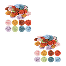 80St Kleurrijke Handmade Labels Microvezel Leder Voor Naaien En Craft