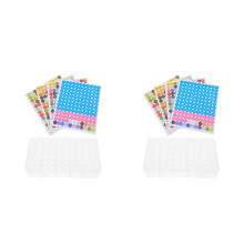 2St Veelzijdige Plastic Seed Organizer Met Doorzichtige Afdekking