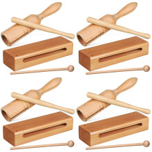 8Sets Muziekinstrumenten Khaki Met Slagstok Voor