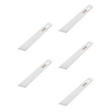 5St Rvs Lijmverdeelspatel Lichtgrijs Voor Leder DIY
