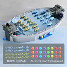Navy Battleship Boat Shooting Toy Competitive Intriguing Toys for Family Interactive Games