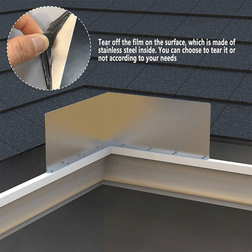 (Bending style: 2pcs package) Roof Gutter Guards for Rain Protection