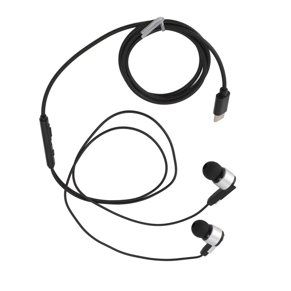 Usb C Earbuds Hifi Stereo Noise Canceling Headphones For Smartphone & Tablet 4911387094468