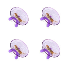 4Pièces Roue Silencieuse Violet En Pour Hamster Rongeurs