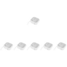 6Pièces Boîte De Rangement Blanche Pour Appareils Dentaires Portable