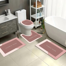 Set van 4 antislip, superabsorberende badmatten - sneldrogend, machinewasbaar | Veilig en gemakkelijk schoon te maken | voor thuis/hoteldoucheruimte,