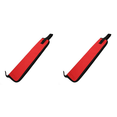 2Pièces Sacoche Rouge Pour De Batterie Avec Strap Portable