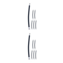 12Pièces Tubes D’extension Noir Flexible