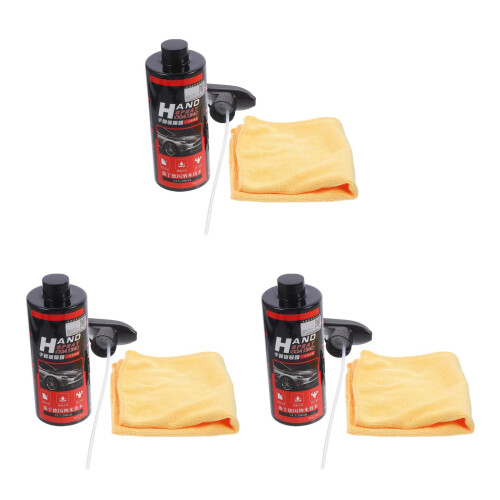 3Pièces Cire Spray Auto Nano-Coating Brillance Séchage Rapide Assorti