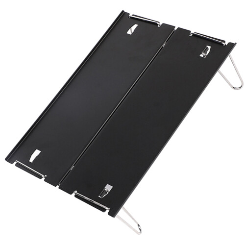 Petite Table De Camping Pliable Noire Aluminium Pour Randonnée